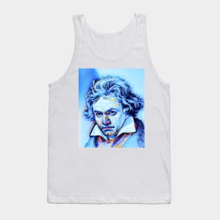 Ludwig van Beethoven Portrait | Ludwig van Beethoven Artwork | Ludwig van Beethoven Painting 14 Tank Top